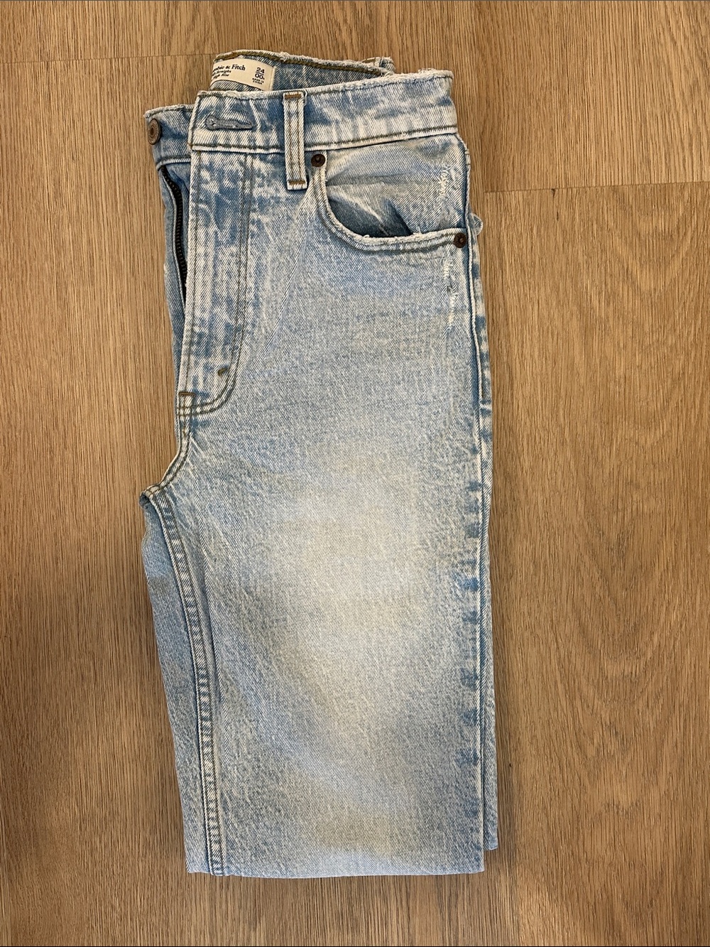 90s straight ultra high rise Light Blue Abercrombie Jeans - Classic Straight Fit